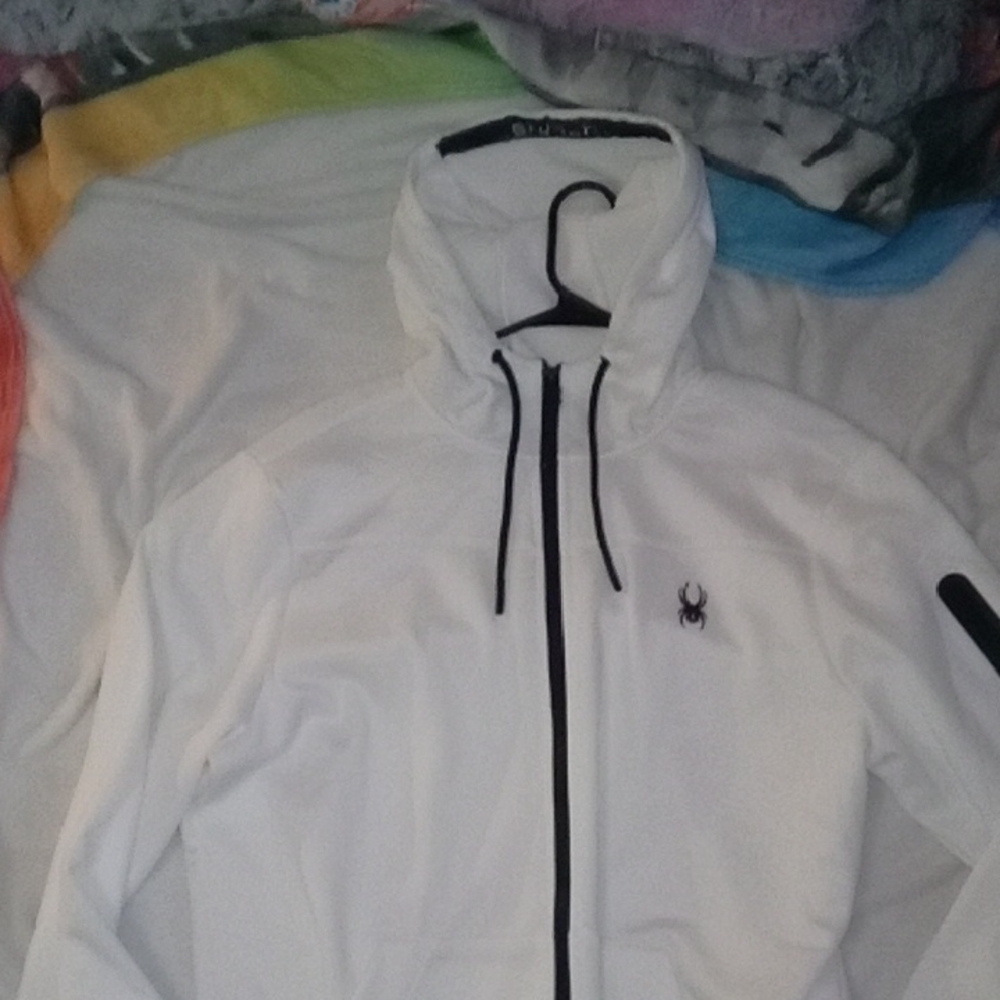 Spyder White Jacket with Black Details